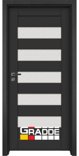 Интериорна врата Gradde, модел Aaven Glas, цвят Антрацит Мат