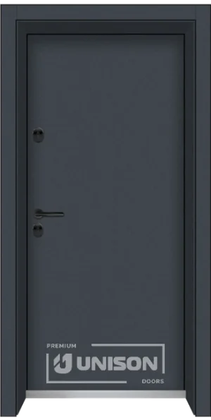 Входна врата Unison Clima Basic, цвят Графит