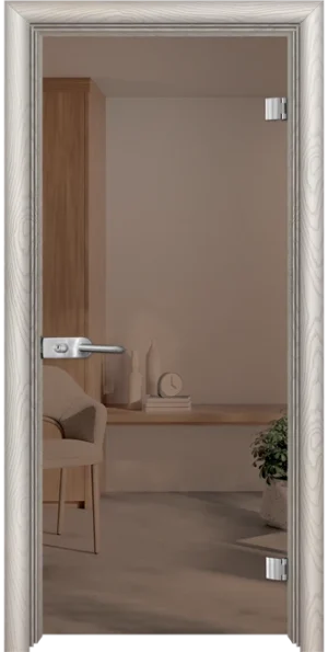 Стъклена врата Basic G 10-1, Бяла мура