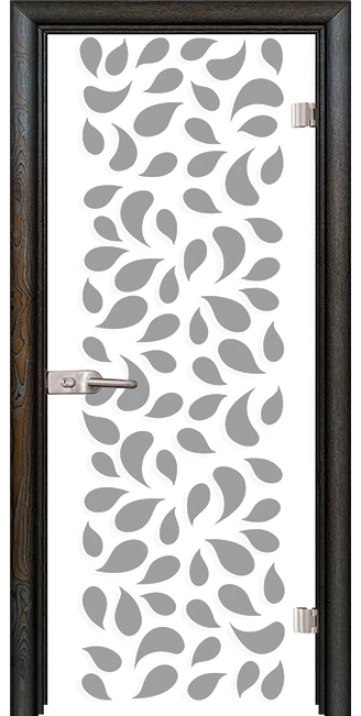 Стъклена врата Print G 13-1, Палисандър
