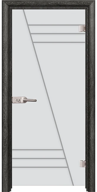 Стъклена врата Sand G 13-4, Сив ясен