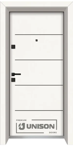 Входна Врата Unison Laminor L-107 Класическо Бяло